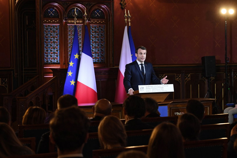 Emmanuel Macron /	Jacek Bednarczyk   /PAP
