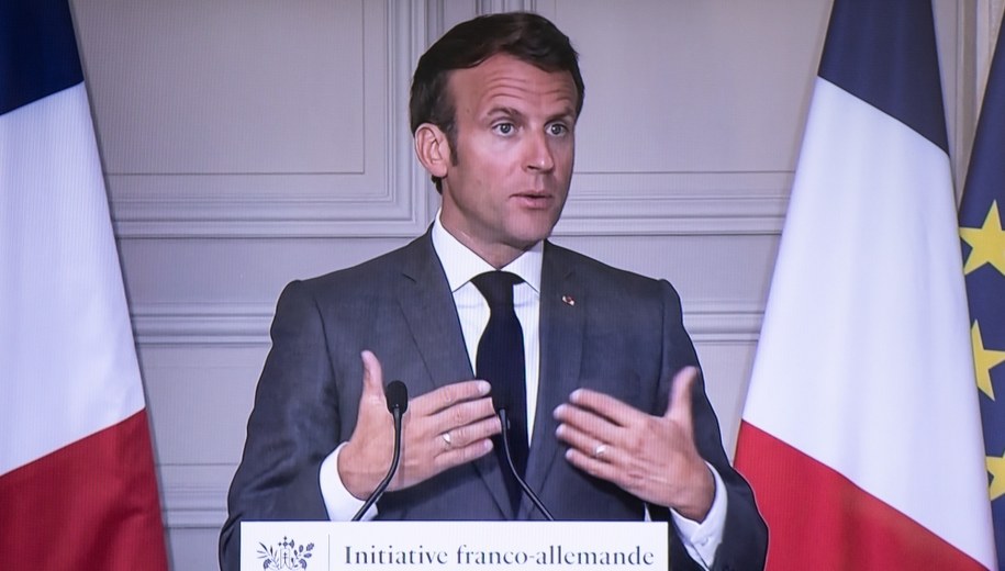 Emmanuel Macron /Andreas Gora - Pool  /PAP/EPA