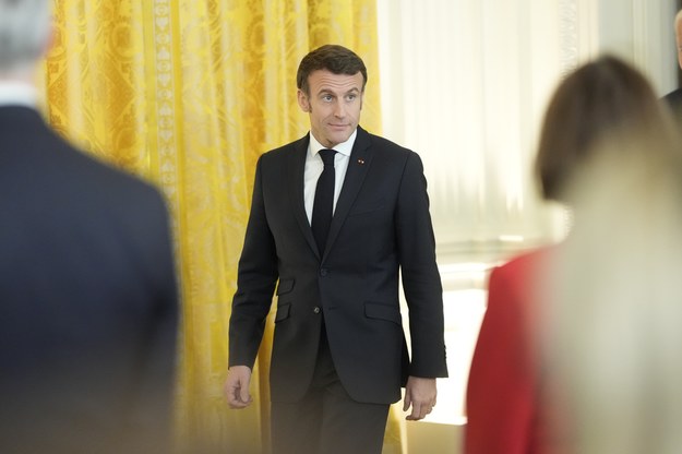 Emmanuel Macron /CHRIS KLEPONIS / POOL /PAP/EPA