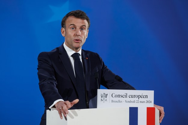 Emmanuel Macron /OLIVIER MATTHYS    /PAP/EPA
