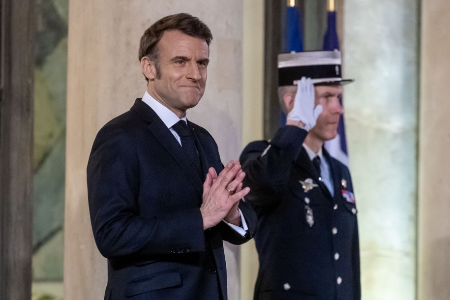 Emmanuel Macron /Christophe Petit-Tesson /PAP/EPA