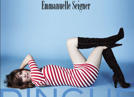 Emmanuelle Seigner na okładce płyty "Dingue" /