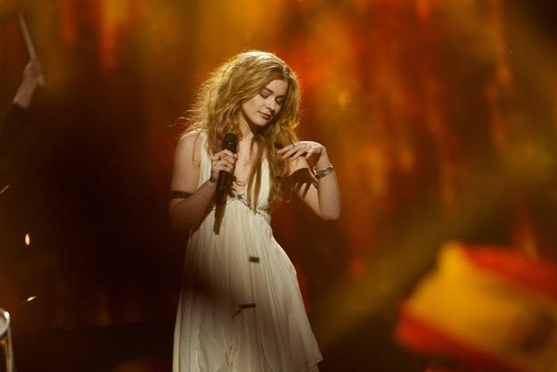 Emmelie de Forest podczas niedzielnego finału Eurowizji - fot. Ragnar Singsaas /Getty Images/Flash Press Media