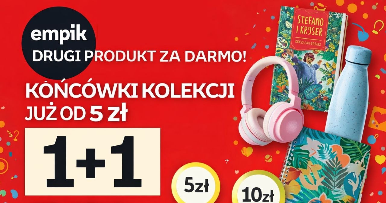 Empik wyprzedaje końcówki kolekcji już od 5 zł! Drugi produkt - gratis /chatGPT /INTERIA.PL
