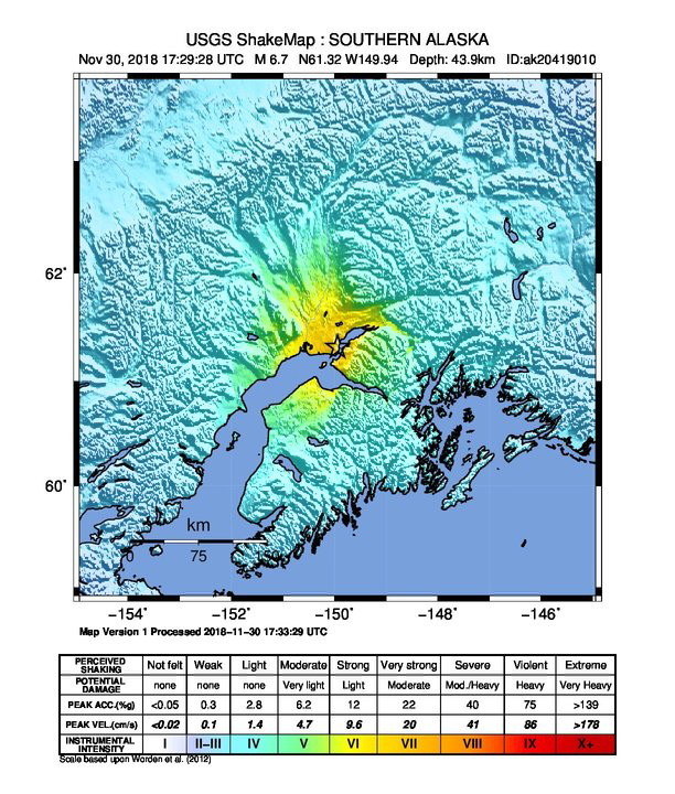Epicentrum trzęsienia ziemi /USGS / HANDOUT /PAP/EPA