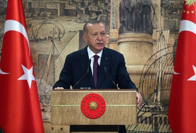 Erdogan: Żadnych ustępstw w sprawie Morza Śródziemnego /TURKISH PRESIDENT PRESS OFFICE HANDOUT HANDOUT /PAP/EPA