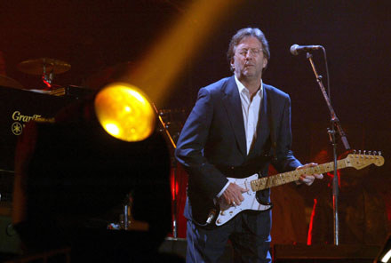Eric Clapton, mistrz gry z zamkniętymi oczami /arch. AFP