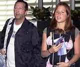Eric Clapton z żoną Melią i córeczką Julie Rose /