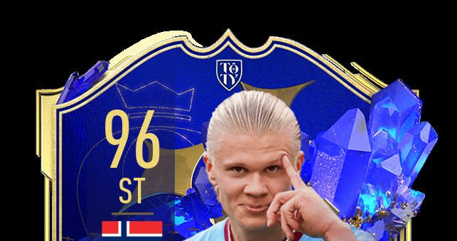 Erling  Haaland jako dwunasty zawodnika Drużyny Roku (TOTY - Team of the Year) FIFA 23 /materiały prasowe