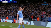 Erling Haaland strzela gola w meczu Manchester City - FC Kopenhaga. WIDEO (Polsat Sport)