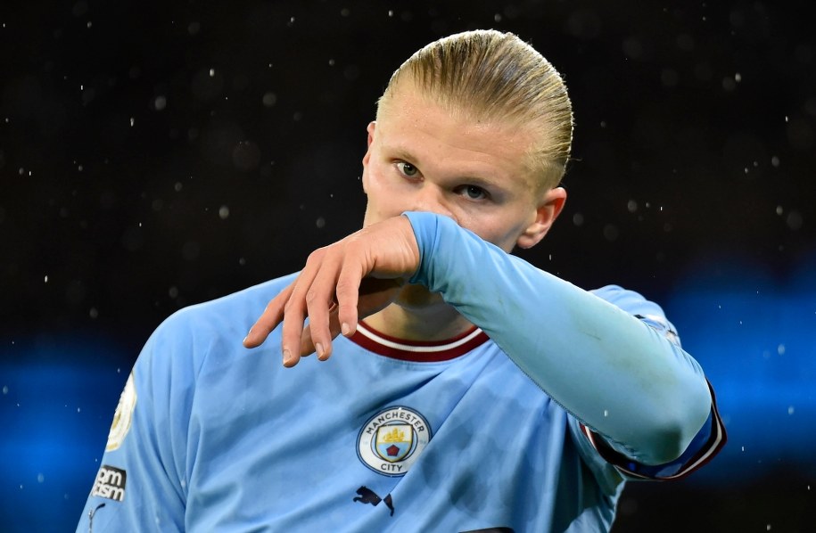 Erling Haaland /PETER POWELL   /PAP/EPA