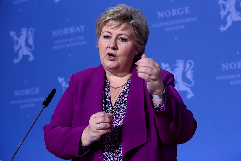 Erna Solberg /NTB SCANPIX/Reuters /Agencja FORUM
