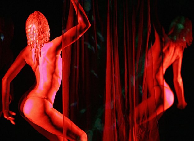 Erotyczne show w wykonaniu tancerek z paryskiego kabaretu Crazy Horse /AFP