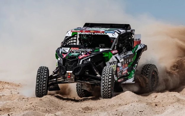 Eryk Goczał na trasie Rajdu Dakar / fot. Energylandia Rally Team /