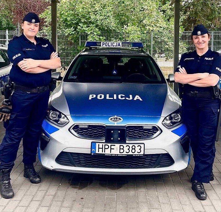 Eskortowały malucha użądlonego przez pszczołę /Łódzka policja /