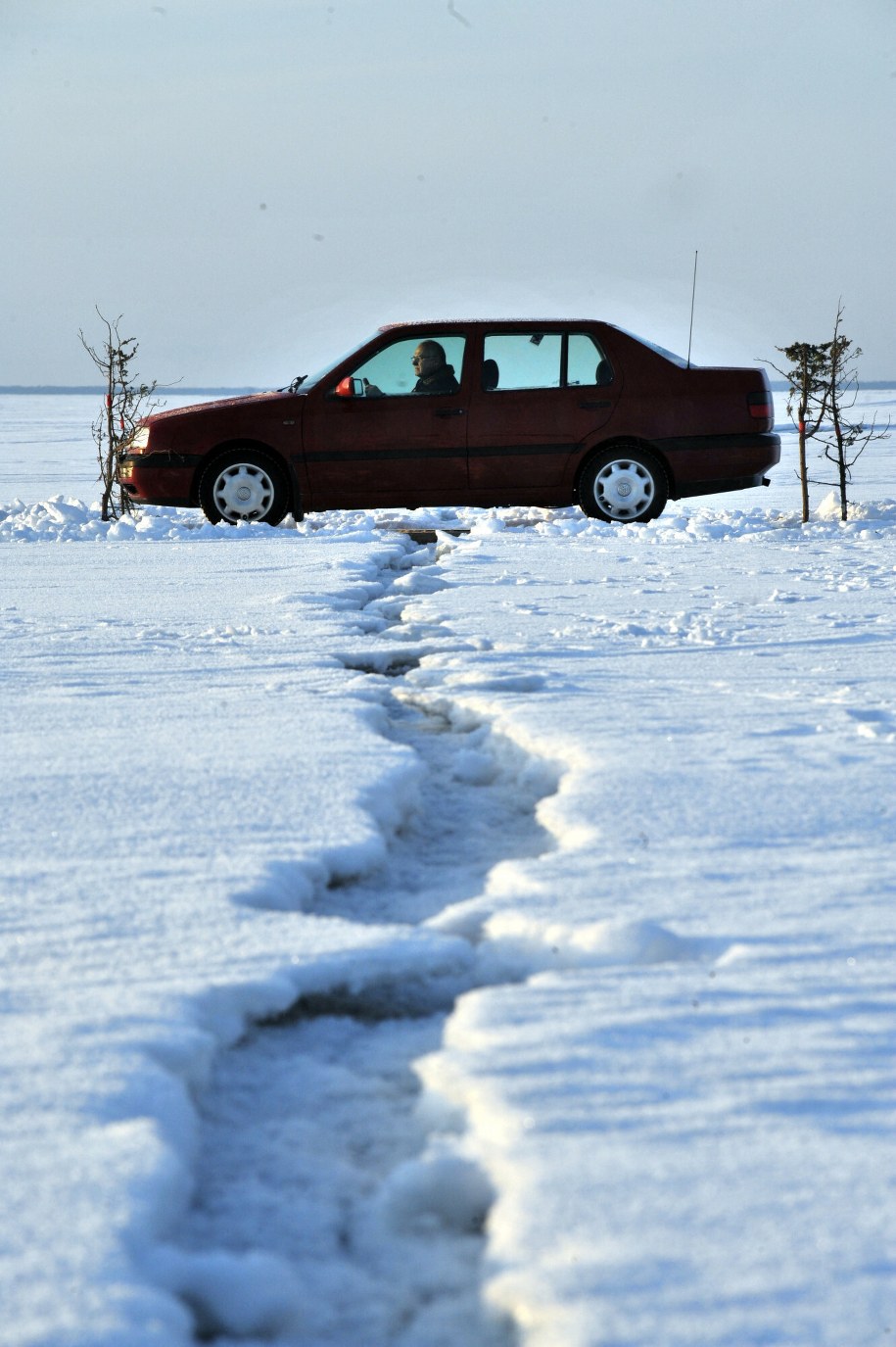 Estońska droga lodowa /RAIGO PAJULA/AFP/East News /East News