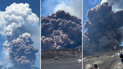 ​Etna znów ożyła. Turyści w popłochu uciekają z wyspy. WIDEO 