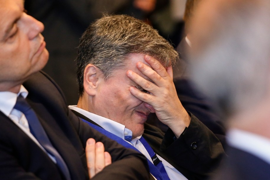Euclid Tsakalotos - grecki minister finansów /JULIEN WARNAND /PAP/EPA