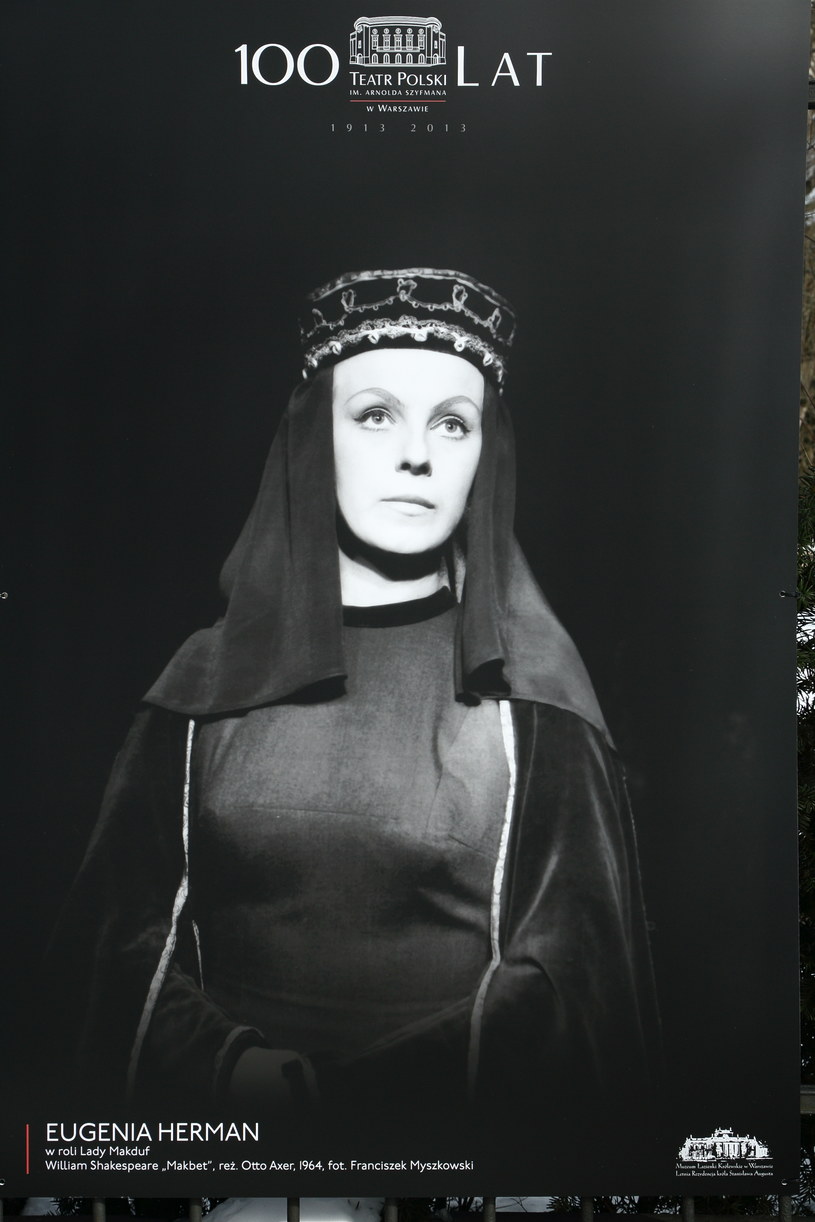 Eugenia Herman w roli Lady Makduf w "Makbecie" na deskach Teatru Polskiego /Krzysztof Jarosz /Agencja FORUM