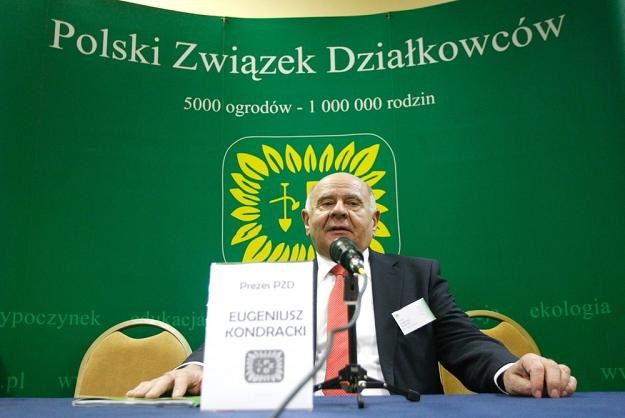 Eugeniusz Kondracki, prezes Polskiego Związku Działkowców. Fot. Michal Dyjuk /Reporter