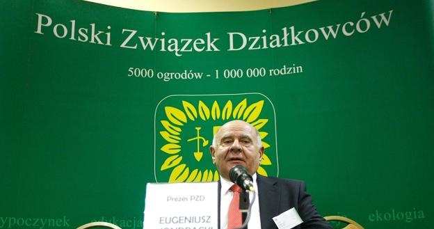 Eugeniusz Kondracki, prezes Polskiego Związku Działkowców. Fot. Michal Dyjuk /Reporter