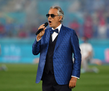 Euro 2020: Andrea Bocelli wystąpił na otwarcie mistrzostw