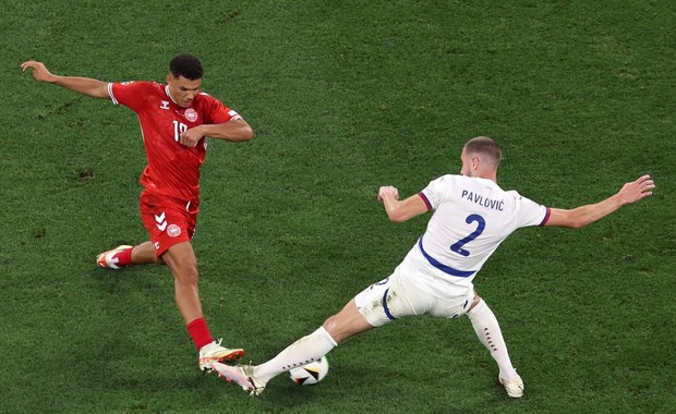 Euro 2024: Dania remisuje z Serbią i awansuje do 1/8 finału