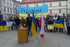 Euromajdan we Wrocławiu. "Ukraina chce Europy"