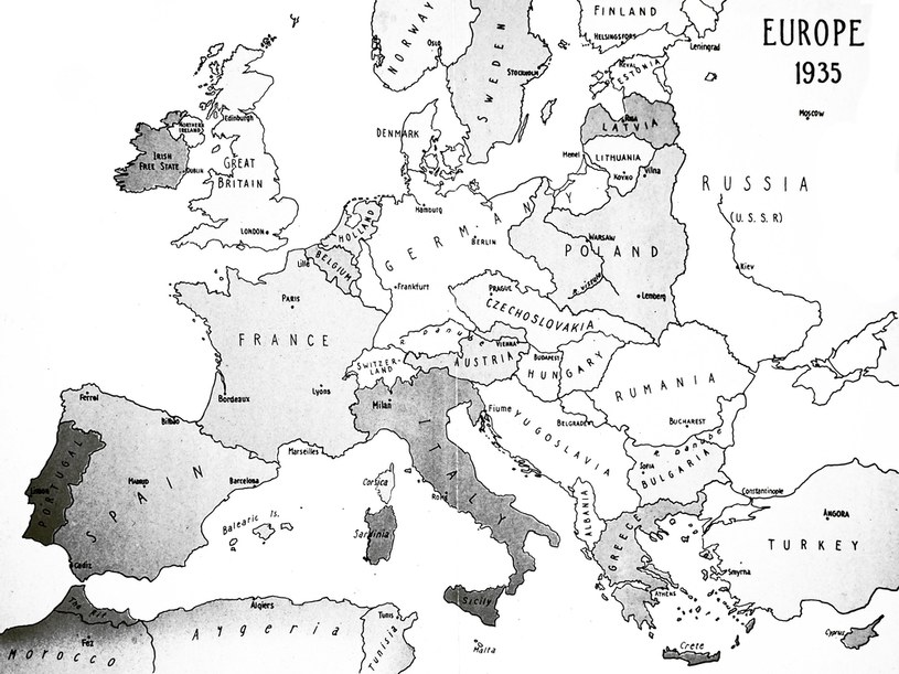 Europa w roku 1935 r. / Universal History Archive / Contributor /Getty Images