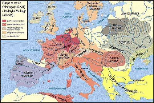 Europa za czasow Teodoryka Wielkiego /Encyklopedia Internautica
