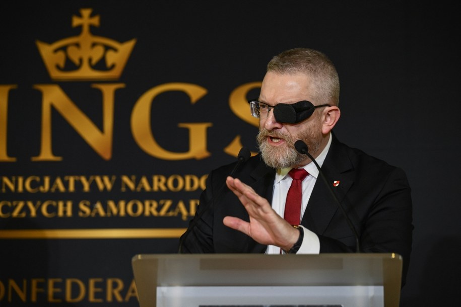 Europoseł Grzegorz Braun z Konfederacji Korony Polskiej /Przemysław Piątkowski /PAP