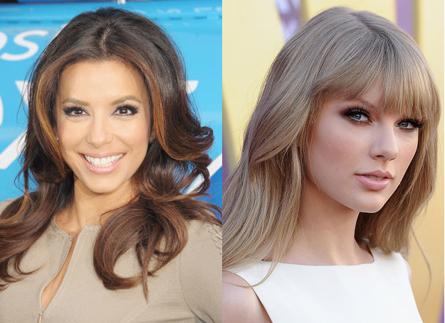 Eva Longoria w wersji odważnej i Taylor Swift romantycznie /Getty Images/Flash Press Media