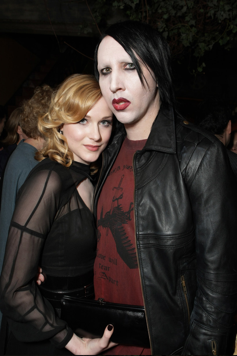 Evan Rachel Wood i Marilyn Manson w 2007 roku /Eric Charbonneau/Rex Features /Getty Images