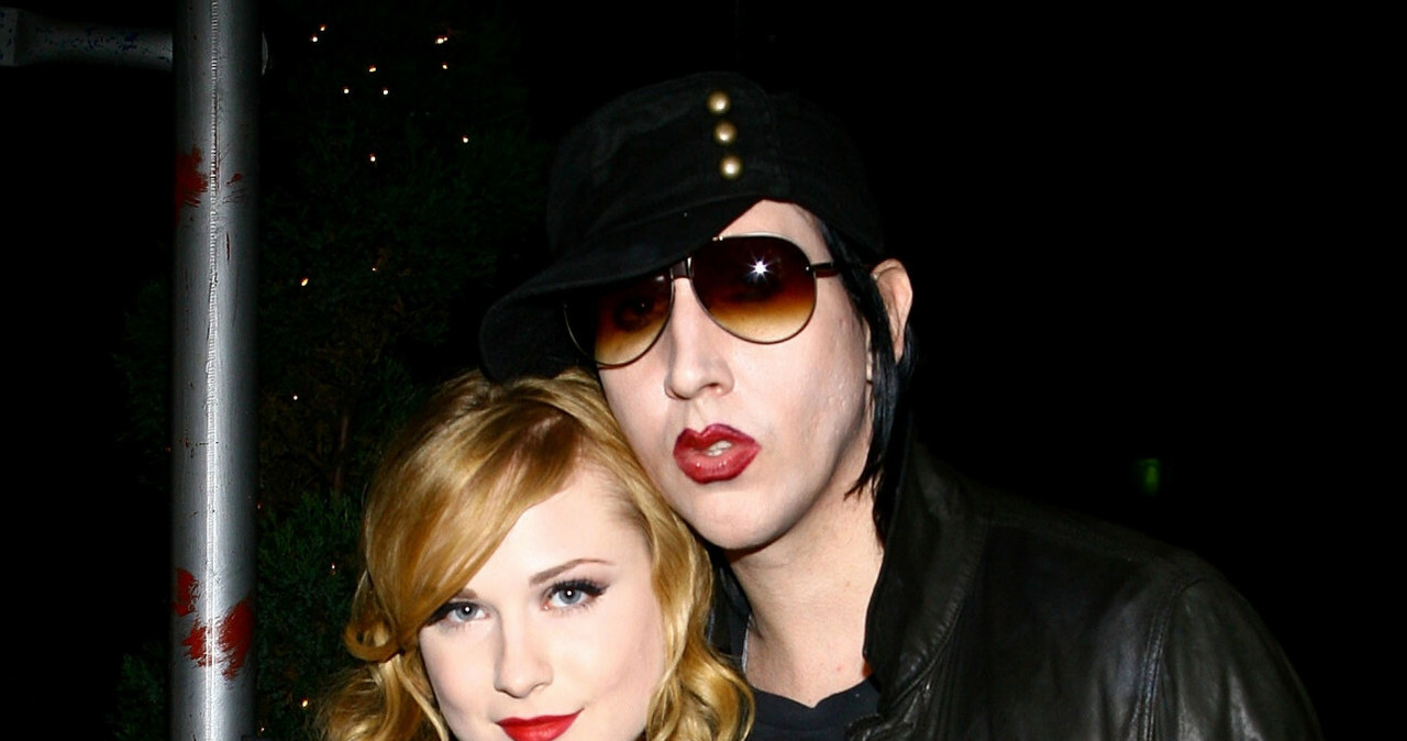 Evan Rachel Wood i Marilyn Manson /Scott Wintrow  /East News