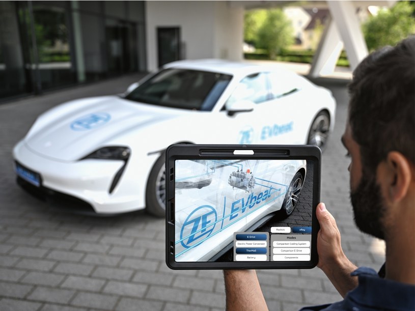 EVBaet to Porsche Taycan z nowym opracowanym przez ZF napędem elektrycznym /materiały prasowe