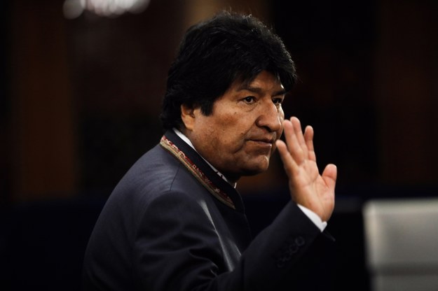 Evo Morales, prezydent Boliwii, podał się do dymisji /Peter Foley /PAP/EPA
