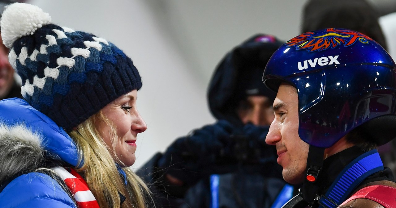 Ewa Bilan-Stoch i Kamil Stoch /FRANCK FIFE /AFP