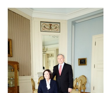 Ewa Dałkowska i Lech Łotocki w scenie z filmu "Smoleńsk"