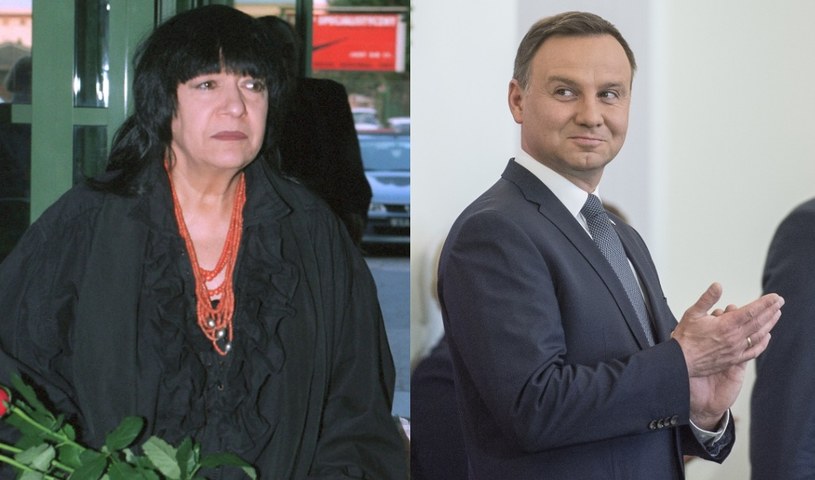 Ewa Demarczyk i Andrzej Duda /- /East News