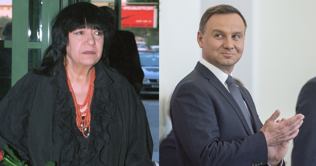 Ewa Demarczyk i Andrzej Duda /- /East News