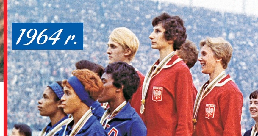 Ewa Kłobukowska na podium /Życie na Gorąco Retro