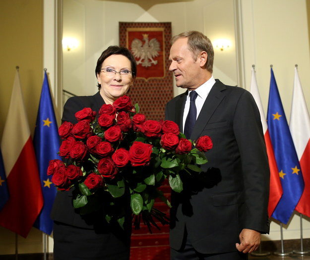 Ewa Kopacz i Donald Tusk w KPRM /Leszek Szymański /RMF FM