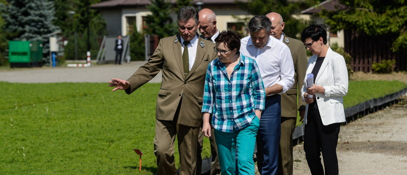 Ewa Kopacz na spotkaniu z leśnikami /Jakub Kamiński   /PAP