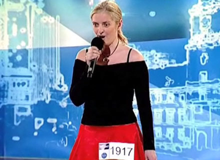 Ewa Lewandowska podczas castingu w Katowicach /"Mam talent", TVN