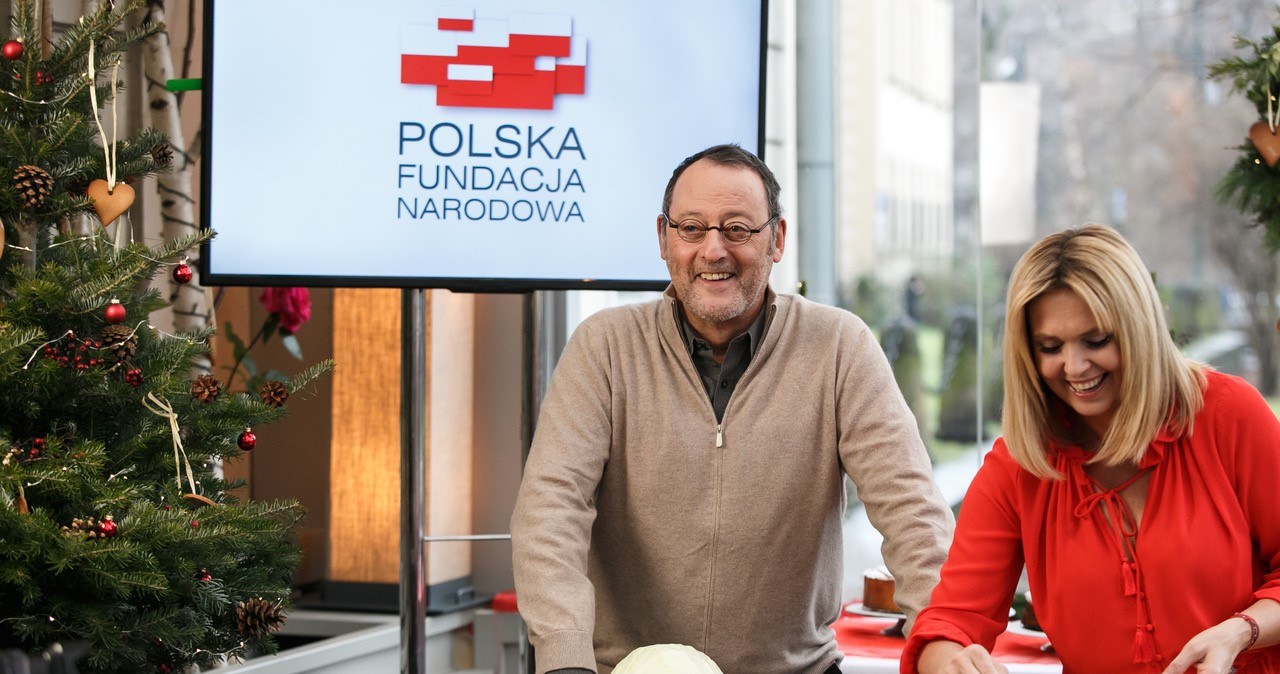 Ewa Wachowicz i Jean Reno. Projekt "100 x 100". Kraków /Mietek Małek One Step Studio /materiały prasowe