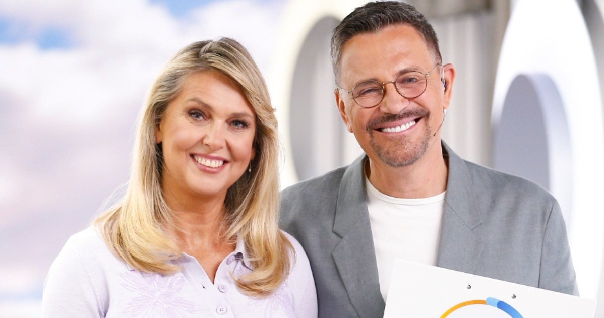 Ewa Wachowicz i Krzysztof Ibisz w "halo tu polsat" /AKPA