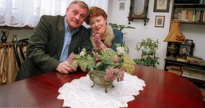 Ewa Wawrzoń i Janusz Bukowski, 2001 rok /Michał Kułakowski /Reporter