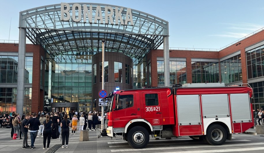 Ewakuacja galerii Bonarka /Marcin Czarnobilski /RMF FM