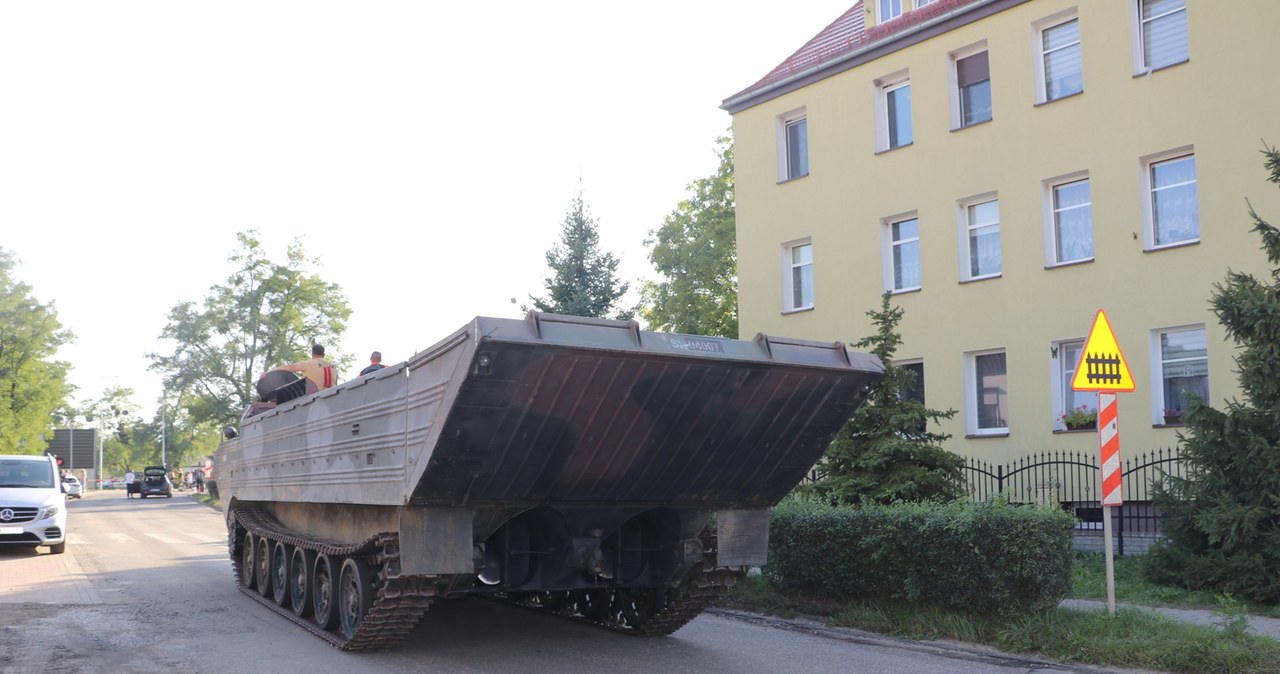 Ewakuacja mieszkańców w Lewinie Brzeskim. Galeria