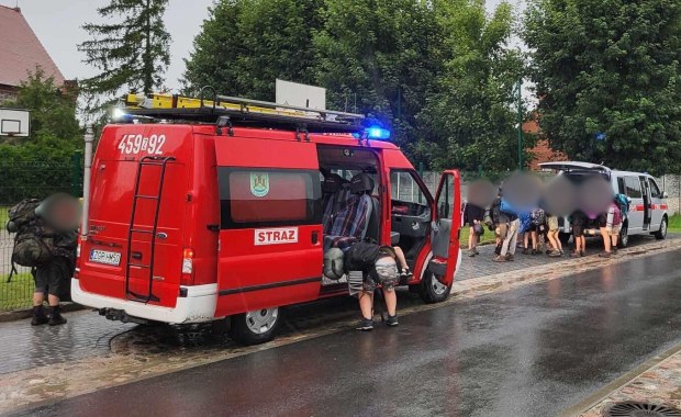 Ewakuacja obozu harcerskiego w Zachodniopomorskiem